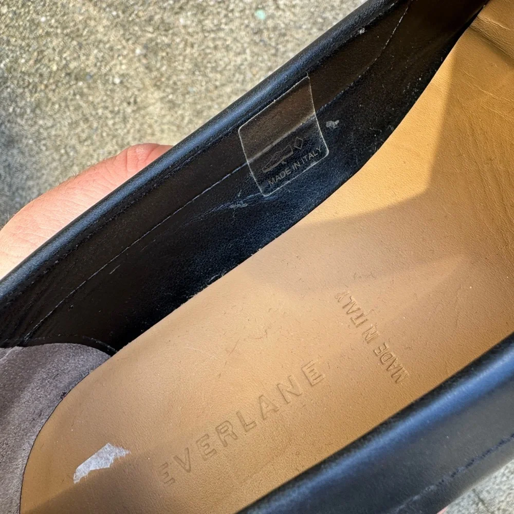 EVERLANE The Modern Loafer in Black Italian Leather Flats Slip On Size 10.5 - Picture 6 of 6